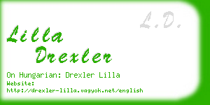 lilla drexler business card